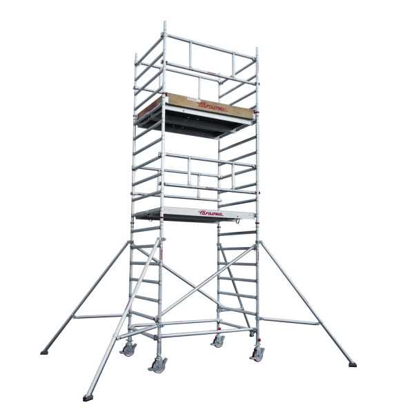 Top System 135 montaje en seguridad MSE - Rueda 200 - Carga máx. 800 - Base 135x245 cm - Altura total 3,50 m MS-F35 FARAONE