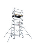 Top System 135 montaje en seguridad MSE - Rueda 200 - Carga máx. 800 - Base 135x245 cm - Altura total 3,50 m MS-F35 FARAONE
