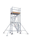 Top System 135x180 con escaleras G - Rueda de 200 - Carga máx. de 480 kg - Altura total de la estructura 5,50 m G54 FARAONE