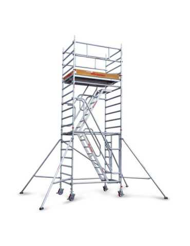 Top System 135x180 con escaleras G - Rueda de 200 - Carga máx. de 480 kg - Altura total de la estructura 17,50 m G1740 FARAONE