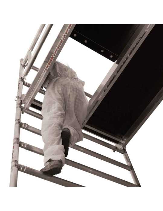 Top System 135x180 con escaleras G - Rueda de 200 - Carga máx. de 480 kg - Altura total de la estructura 19,50 m G1940 FARAONE