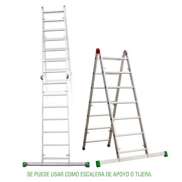 Miniandamio multiusos en aluminio - Altura total de la estructura de 4 metros ES-SUPER ESCALIBUR