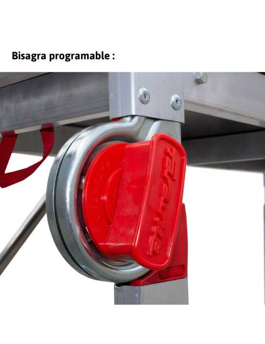 Miniandamio multiusos en aluminio - Altura total de la estructura de 4 metros ES-SUPER ESCALIBUR