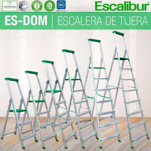 Escalera doméstica 3 peldaños ES-DOM3 ESCALIBUR