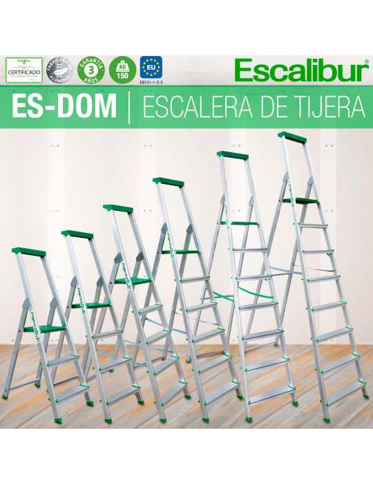 Escalera doméstica 5 peldaños ES-DOM5 ESCALIBUR