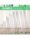 Escalera simple 1 tramo 19 peldaños ES-SIMPLE19 ESCALIBUR
