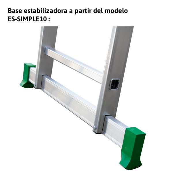 Escalera 3 tramos con base 7 peldaños ES-TRIPLE7 ESCALIBUR