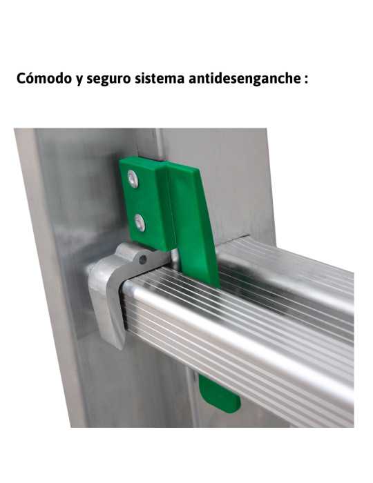 Escalera 3 tramos con base 7 peldaños ES-TRIPLE7 ESCALIBUR