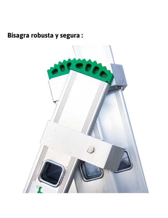 Escalera 3 tramos con base 10 peldaños ES-TRIPLE10 ESCALIBUR