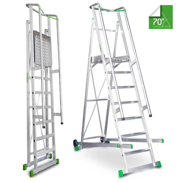 Escalera almacén 7 peldaños ES-SM200 ESCALIBUR