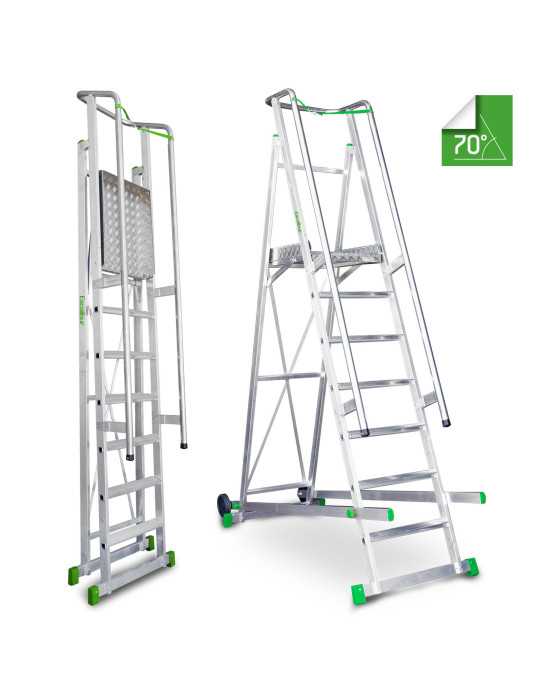 Escalera almacén 7 peldaños ES-SM200 ESCALIBUR