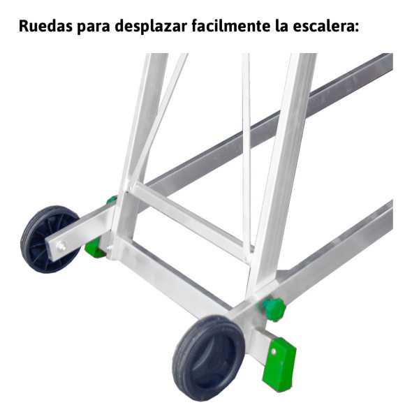 Escalera almacén 8 peldaños ES-SM250 ESCALIBUR