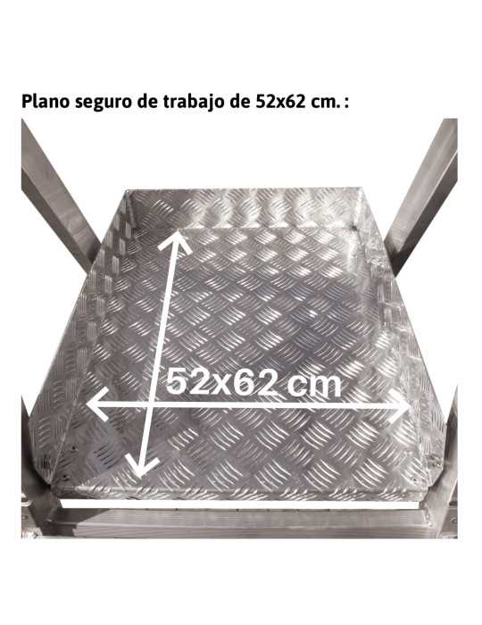 Escalera almacén 8 peldaños ES-SM250 ESCALIBUR