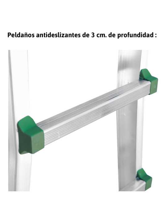 Escalera telescópica de aluminio 3x4 ES-TELE3X4 ESCALIBUR
