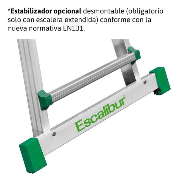 Escalera telescópica de aluminio 5x4 ES-TELE5X4 ESCALIBUR