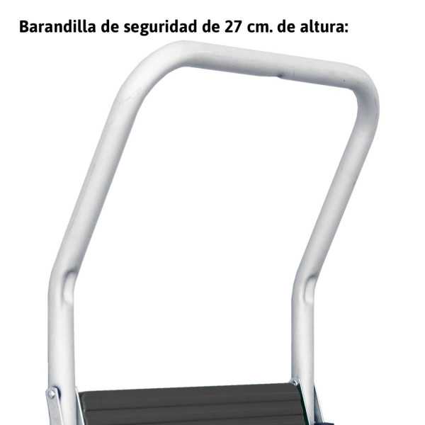 Taburete acero 3 peldaños ES-TAB-3 ESCALIBUR
