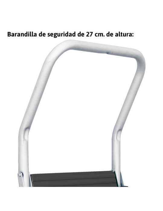 Taburete acero 3 peldaños ES-TAB-3 ESCALIBUR