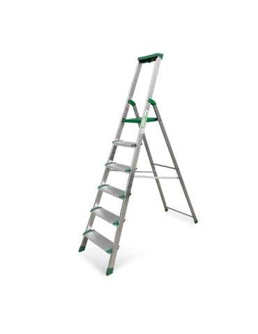 Escalera de tijera con peldaños de 13 cm. con 5 peldaños ES-CONF5 ESCALIBUR 2