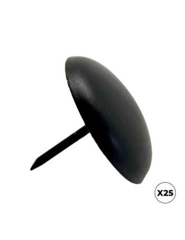 Clavo Redondo CL01, Acero, Negro, 40 x 30 mm, 25 uds, Caja MICEL