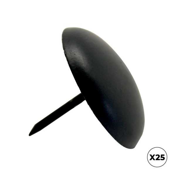 Clavo Redondo CL01, Acero, Negro, 40 x 30 mm, 25 uds, Caja MICEL