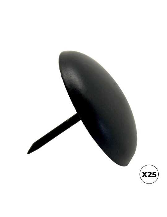 Clavo Redondo CL01, Acero, Negro, 40 x 30 mm, 25 uds, Caja MICEL