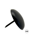 Clavo Redondo CL01, Acero, Negro, 40 x 30 mm, 25 uds, Caja MICEL