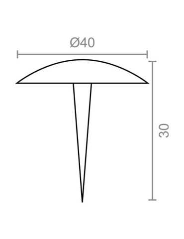 Clavo Redondo CL01, Acero, Negro, 40 x 30 mm, 25 uds, Caja MICEL 2