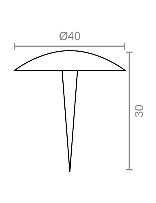 Clavo Redondo CL01, Acero, Negro, 40 x 30 mm, 25 uds, Caja MICEL