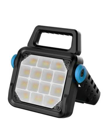 Foco LED Profesional de Trabajo FP-40, Recargable, 4CCT, 60 W, 6500 lm, 8000 mAh, 224 x 53 x 245 mm KOMA TOOLS