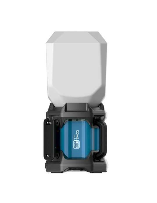 Lámpara LED COB Profesional de Trabajo LP-50 Recargable, 50 W, 5000 lm, 4500 mAh, 205 x 205 x 470 mm KOMA TOOLS