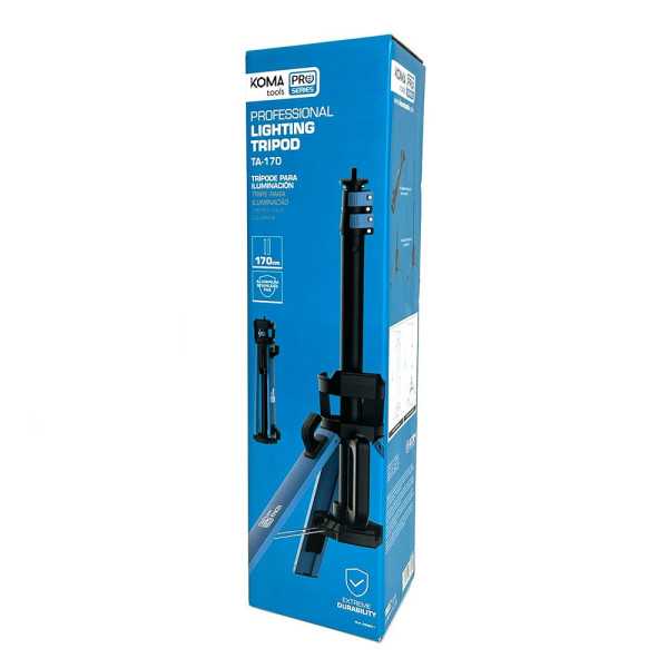 Trípode Profesional para Iluminación TA-170, Plegable, Ø751 x 1706 mm KOMA TOOLS