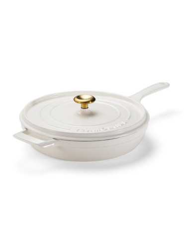 Sartén de Hierro Fundido Esmaltado con Tapa, Latte, 30 cm / 3,8 l TRAMONTINA 2