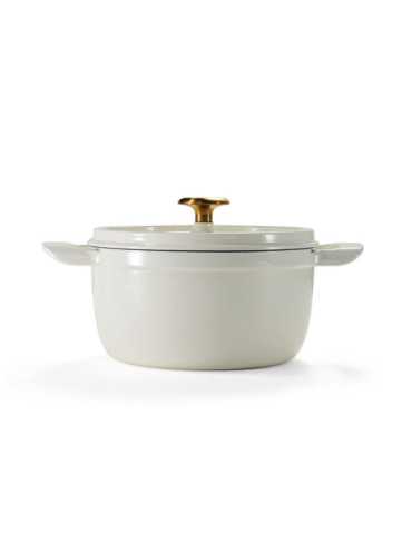 Olla de Hierro Fundido Esmaltado con Tapa, Latte, 22 cm / 3,7 l TRAMONTINA 2