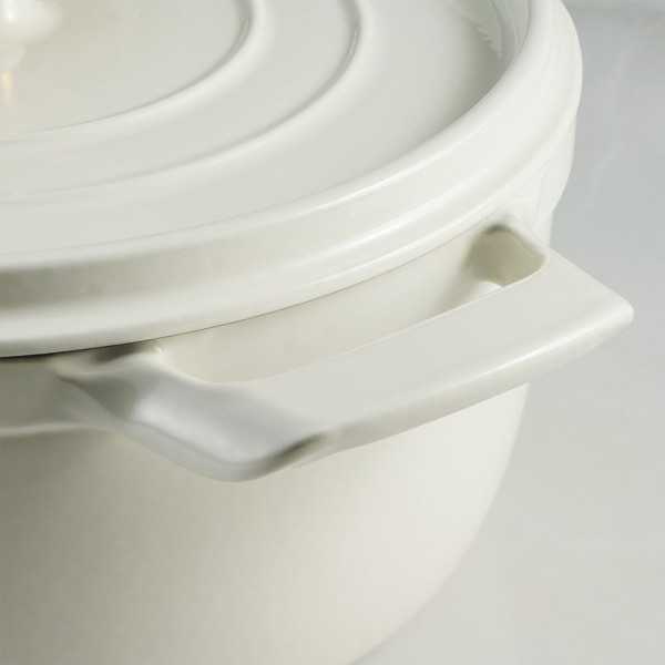 Olla de Hierro Fundido Esmaltado con Tapa, Latte, 26 cm / 5,6 l TRAMONTINA
