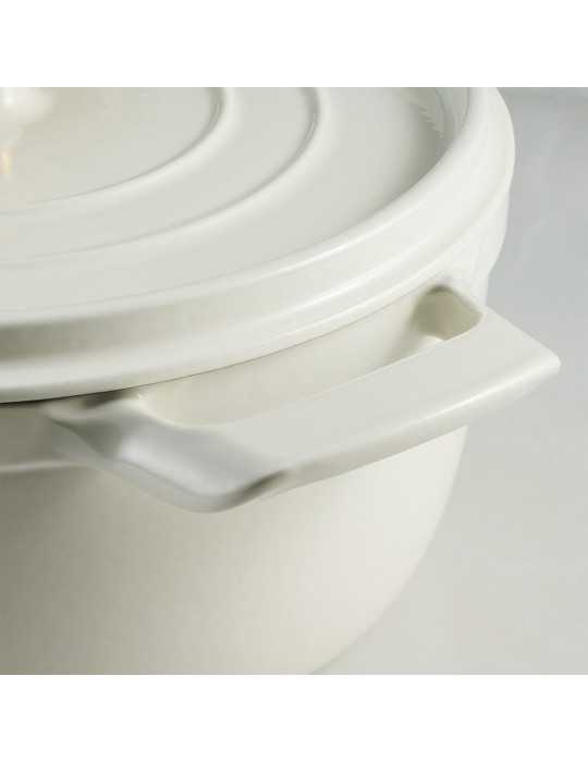 Olla de Hierro Fundido Esmaltado con Tapa, Latte, 26 cm / 5,6 l TRAMONTINA