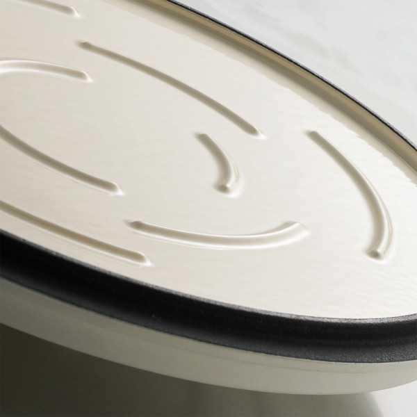 Olla de Hierro Fundido Esmaltado con Tapa, Latte, 26 cm / 5,6 l TRAMONTINA