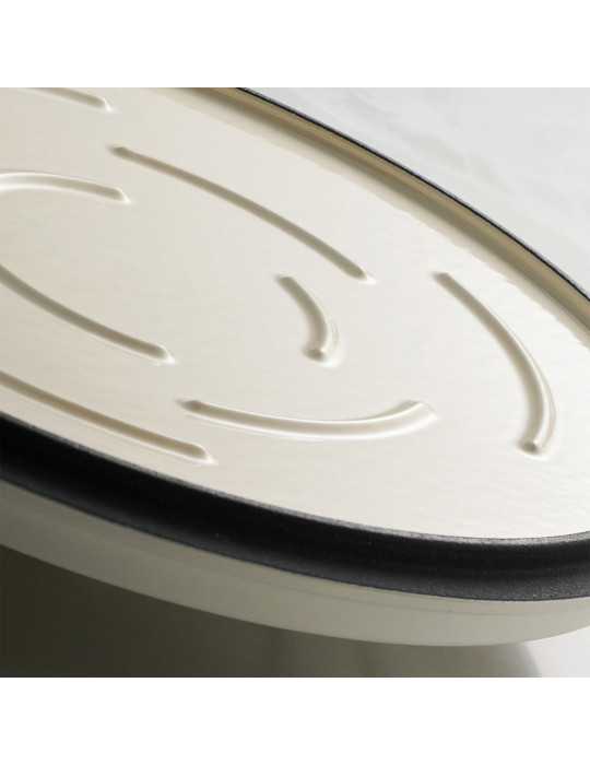 Olla de Hierro Fundido Esmaltado con Tapa, Latte, 26 cm / 5,6 l TRAMONTINA
