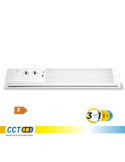 Regleta LED 5-10 W 3CCT 450-850 lm con Enchufes y USB A-C, 518 x 80 x 85 mm EDM