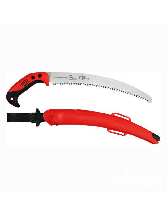 Serrucho de Poda Modelo 630 Hoja Curva, 33 cm, Ø15 cm, con Funda FELCO