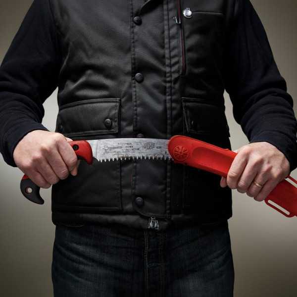 Serrucho de Poda Modelo 630 Hoja Curva, 33 cm, Ø15 cm, con Funda FELCO
