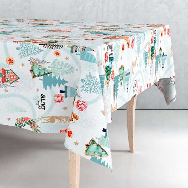 Rollo de Hule Mantel con Diseño Navideño, 1,40 x 25 m EXMA