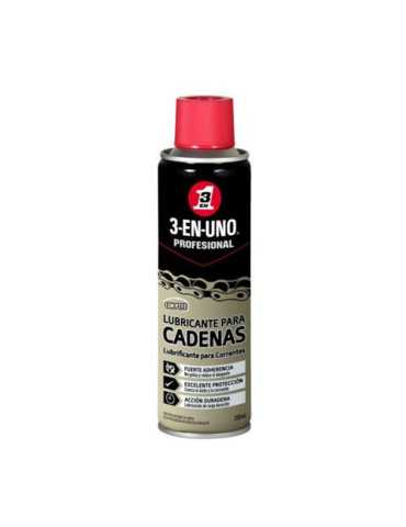 Lubricante para Cadenas 250 ml 34470 [LOTE DE 4 Unidades] 3 EN 1