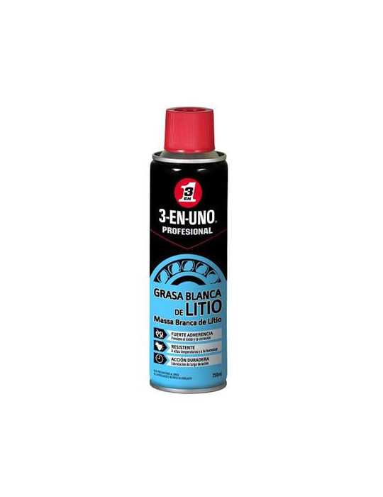 Grasa Bco. litio Profesional 250 ml 34453 [LOTE DE 4 Unidades] 3 EN 1