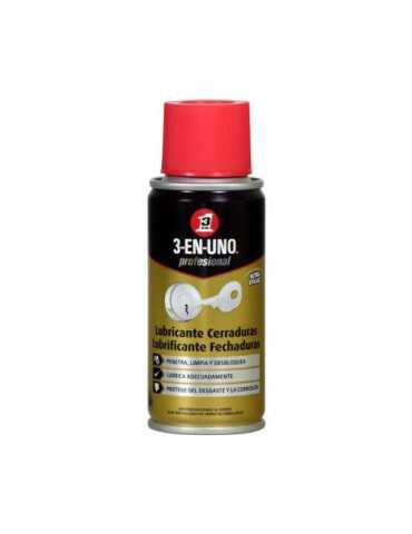 Lubricante de Cerradura Profesional 100ML 34463 [LOTE DE 6 Unidades] 3 EN 1