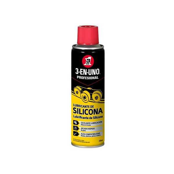 Lubricante de Silicona Profesional 250 ml [LOTE DE 4 Unidades] 3 EN 1