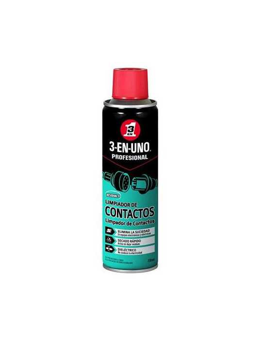 Limpia Contactos Profesional 250 ml 34474 [LOTE DE 4 Unidades] 3 EN 1