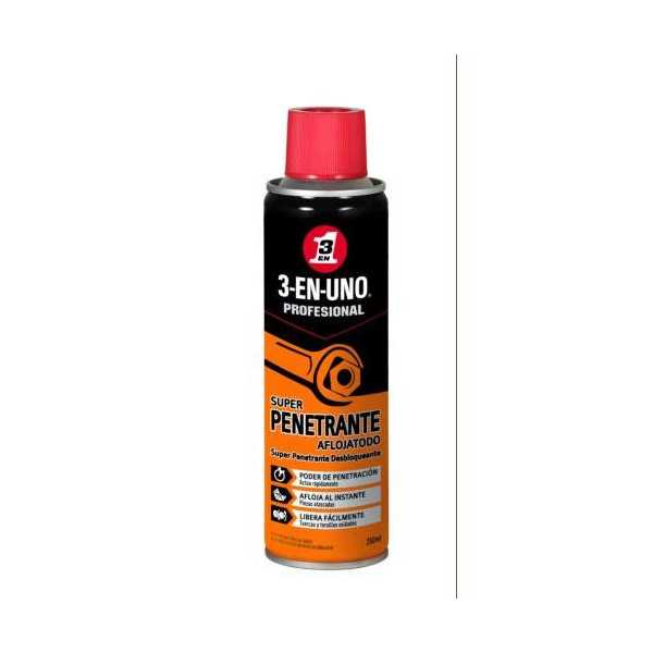 Penetrante Aflojatodo 250ML 34528 [LOTE DE 4 Unidades] 3 EN 1