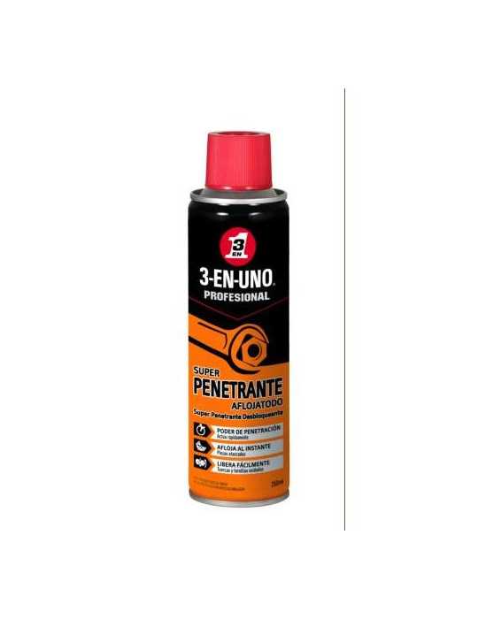 Penetrante Aflojatodo 250ML 34528 [LOTE DE 4 Unidades] 3 EN 1