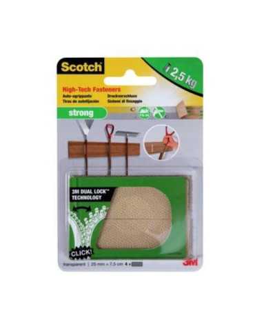 Tiras de Sujeción Fuerte Scott TRANS. 25X75MM [LOTE DE 10 Unidades] 3M