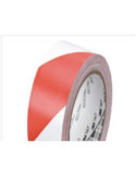 Cinta Vinilo Franjas Seguridad Rojo Blanco 767 [LOTE DE 4 Unidades] 3M